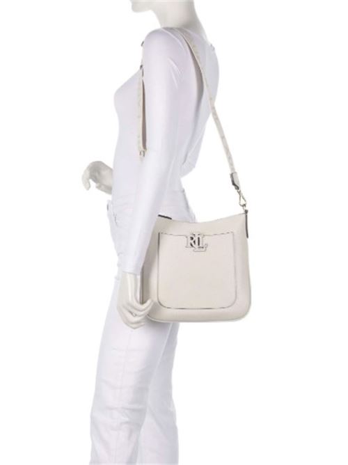 Cameryn large hammered leather bag LAUREN RALPH LAUREN | CAMERYN 27.SOFT WHITE